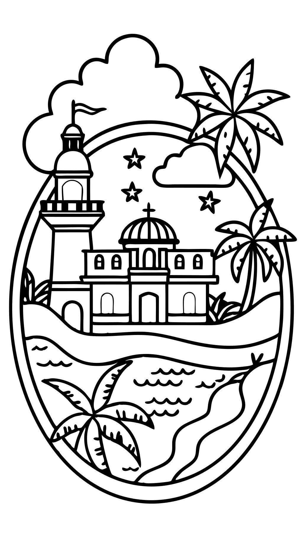 coloring pages of puerto rico